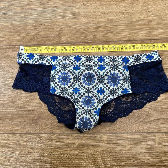 NAJA Underwear Cheeky Hipster Navy Blue Lace Size XL - Picture 4 of 8